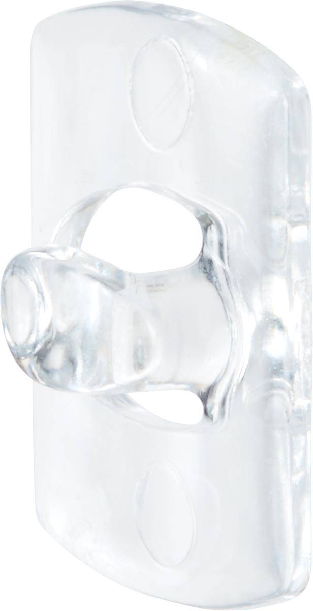 Command decohaak, extra small, draagvermogen 225 gram, transparant, blister van 20 stuks