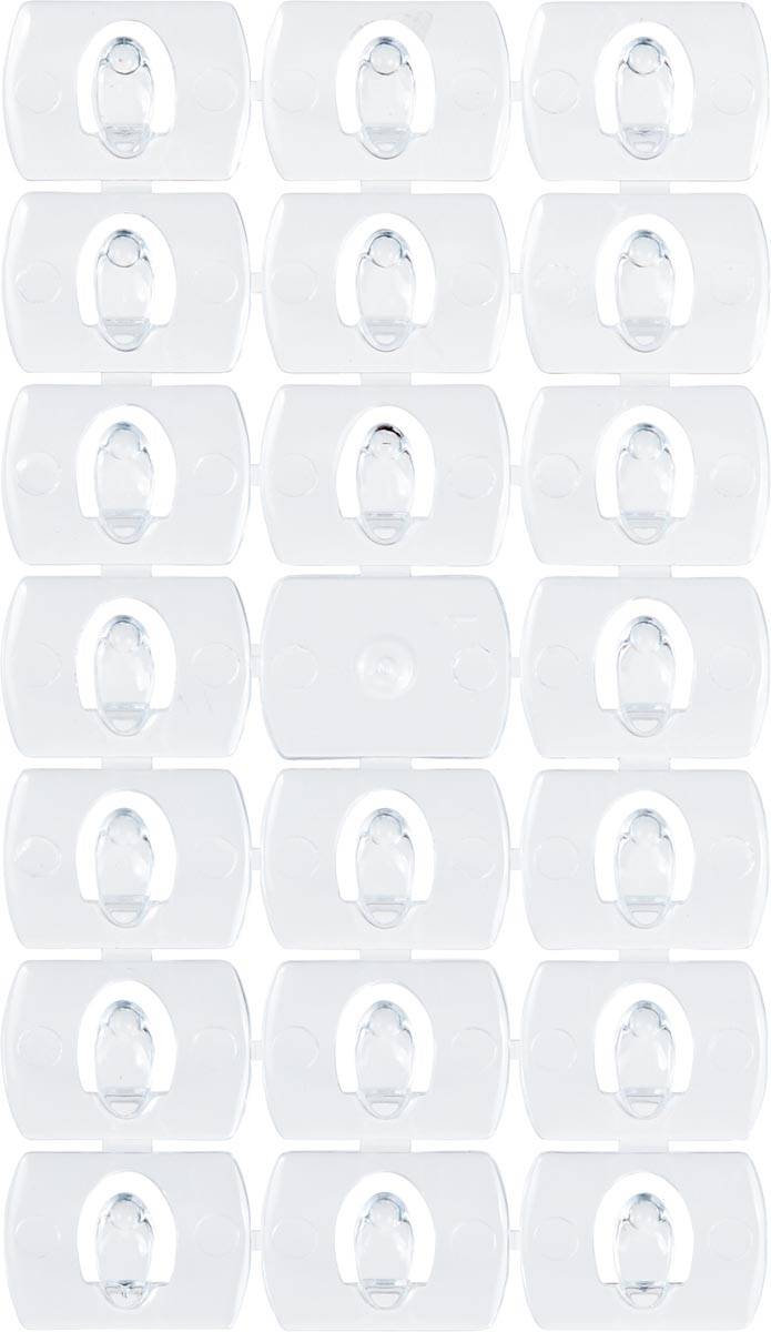 Command decohaak, extra small, draagvermogen 225 gram, transparant, blister van 20 stuks