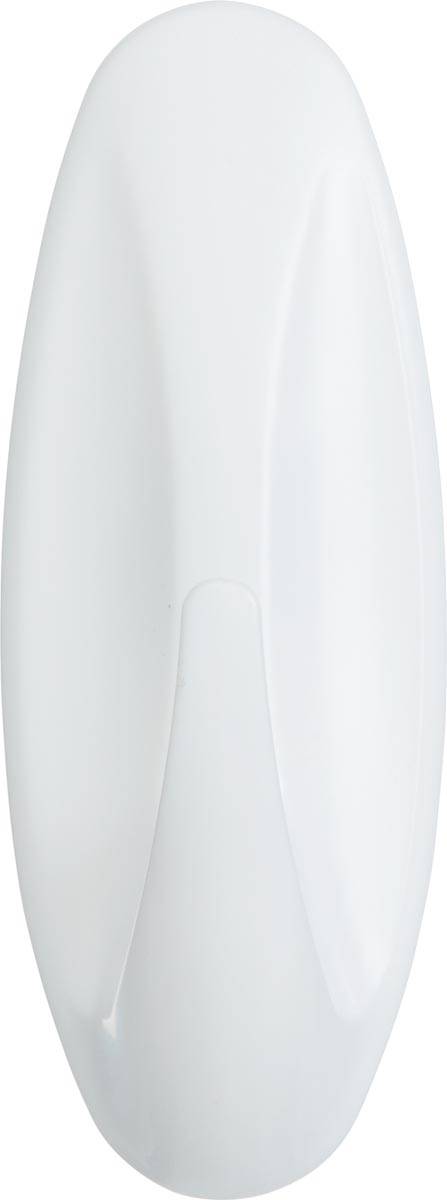 Command decohaak, medium, draagvermogen 1,4 kg, wit, waterbestendig, blister van 2 stuks