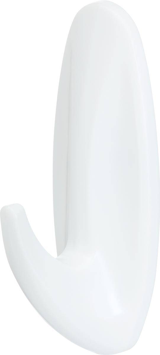 Command decohaak, medium, draagvermogen 1,4 kg, wit, waterbestendig, blister van 2 stuks