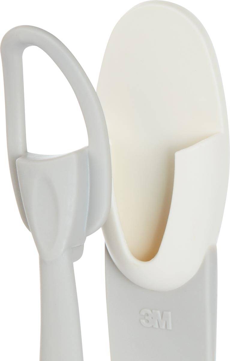 Command kabelbundelaar, medium, draagvermogen 900 gram, wit, blister van 2 stuks