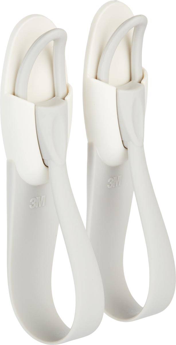 Command kabelbundelaar, medium, draagvermogen 900 gram, wit, blister van 2 stuks