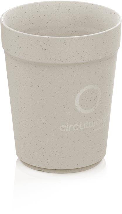 Conpax Circulware beker, 300 ml, PP, beige, pak van 24 stuks