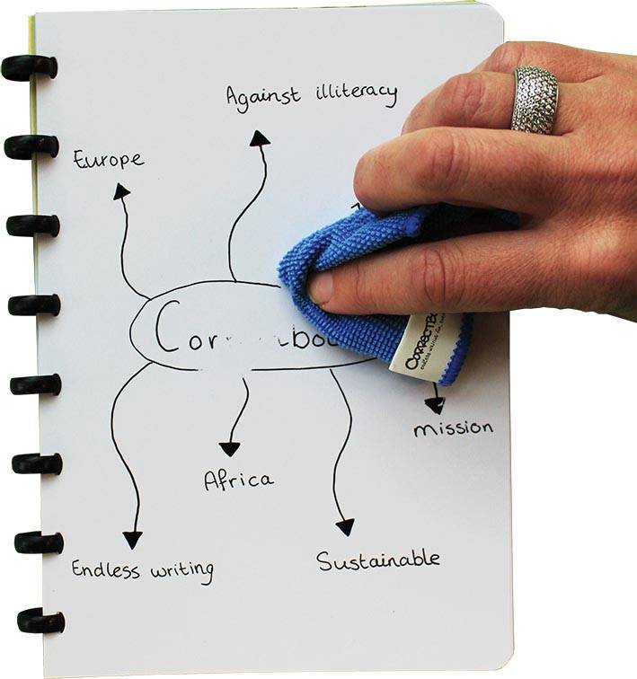 Correctbook tabbladen ft A5, 4 tabs in geassorteerde kleuren