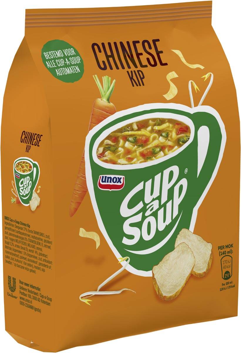 Cup-a-Soup vending, chinese kip, 140 ml, zak van 40 porties