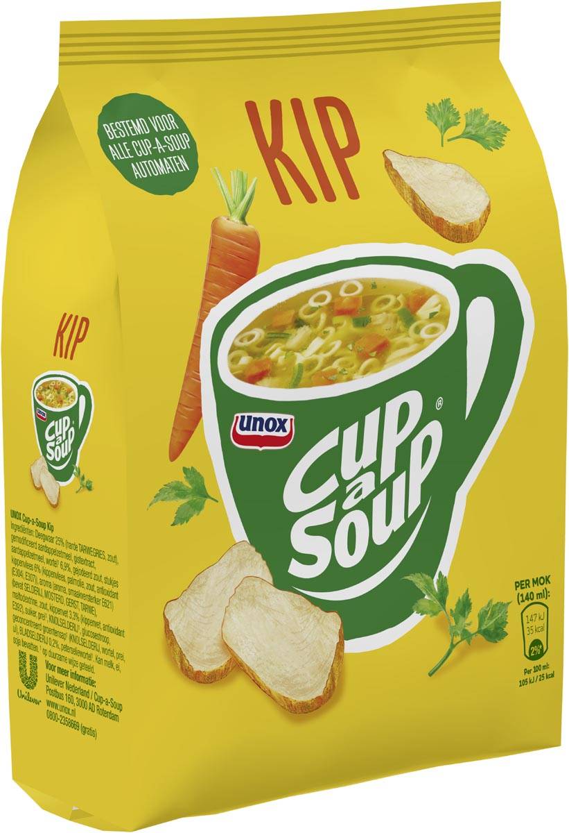 Cup-a-Soup vending, kip, 140 ml, zak van 40 porties