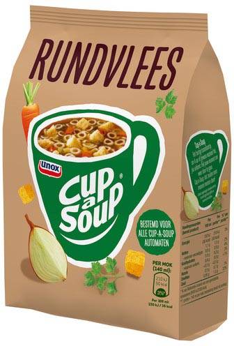 Cup-a-Soup vending, rundvlees, 140 ml, zak van 40 porties