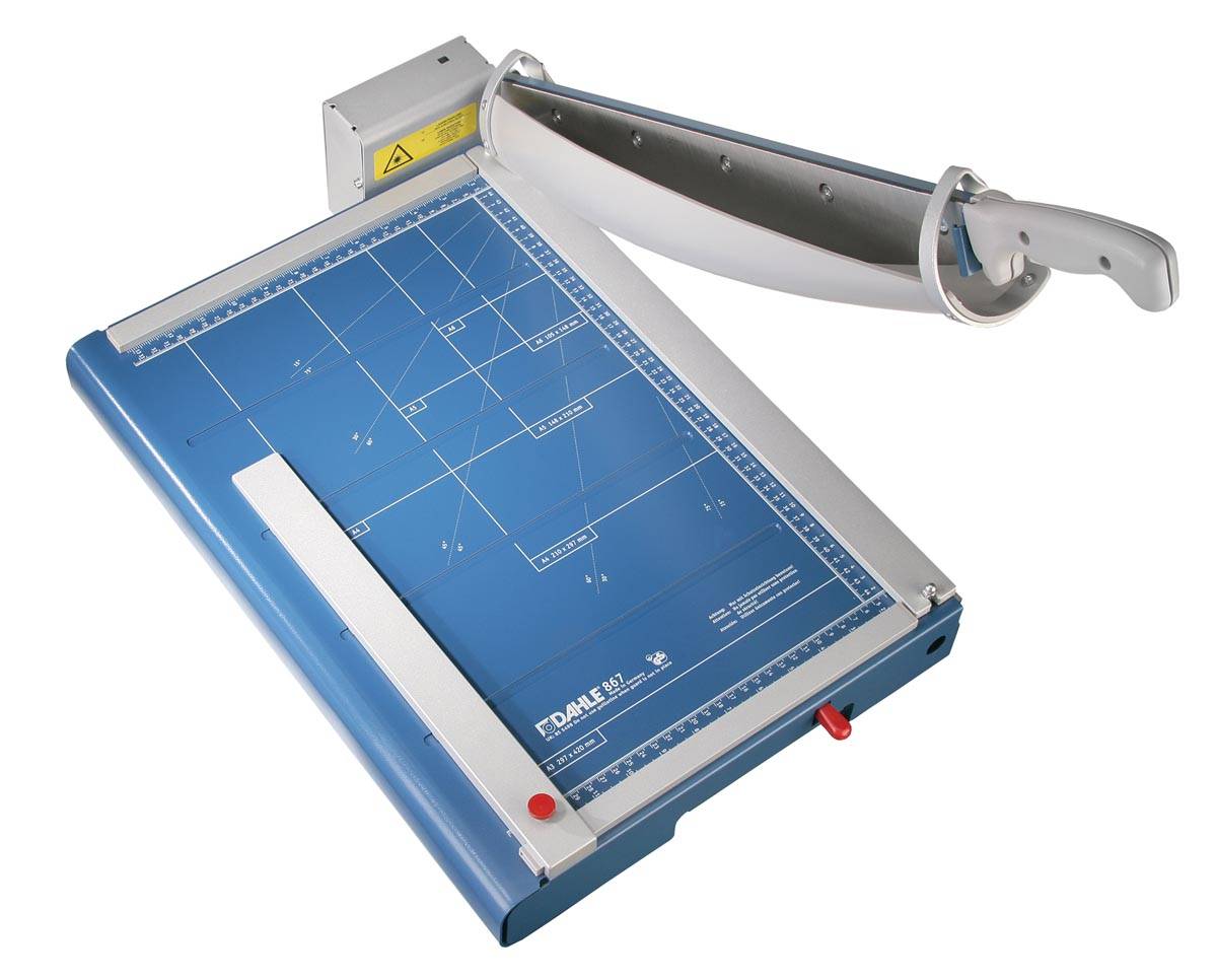 Dahle hefboomsnijmachine 867 voor ft A3, capaciteit: 35 vel