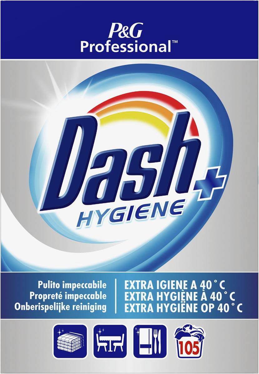 Dash Professional waspoeder extra hygiëne, doos van 6,5 kg | OfficeNext