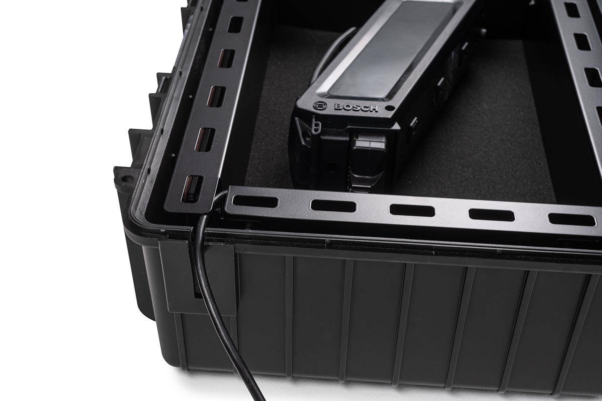 De Raat koffer voor Lithium-Ion batterijen, medium, 13 l, zwart