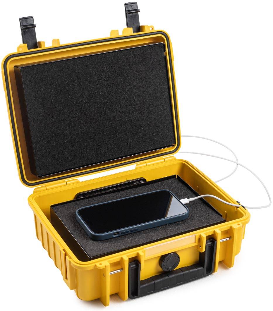 De Raat koffer voor Lithium-Ion batterijen, small, 4 l, geel