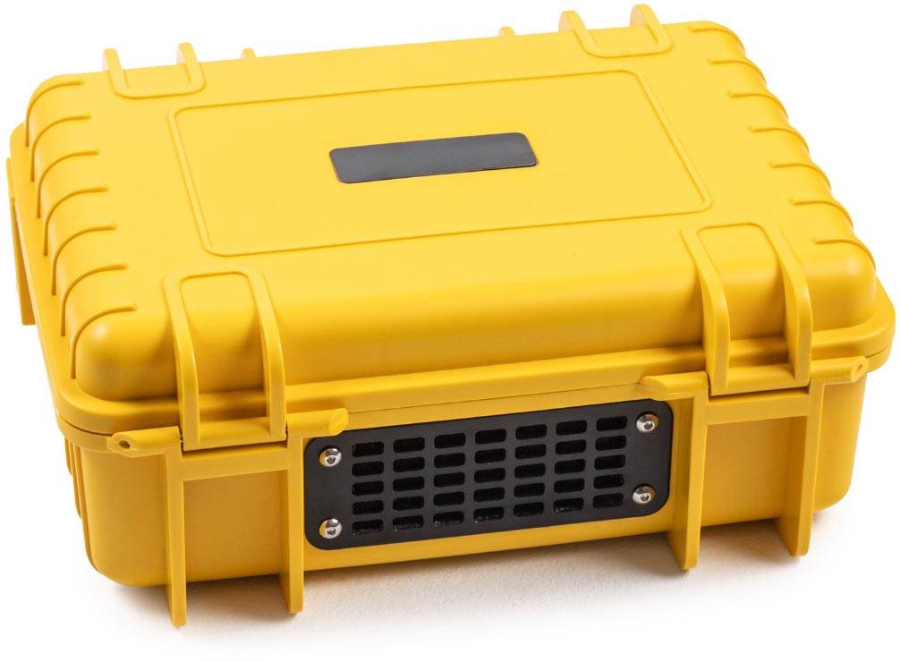 De Raat koffer voor Lithium-Ion batterijen, small, 4 l, geel