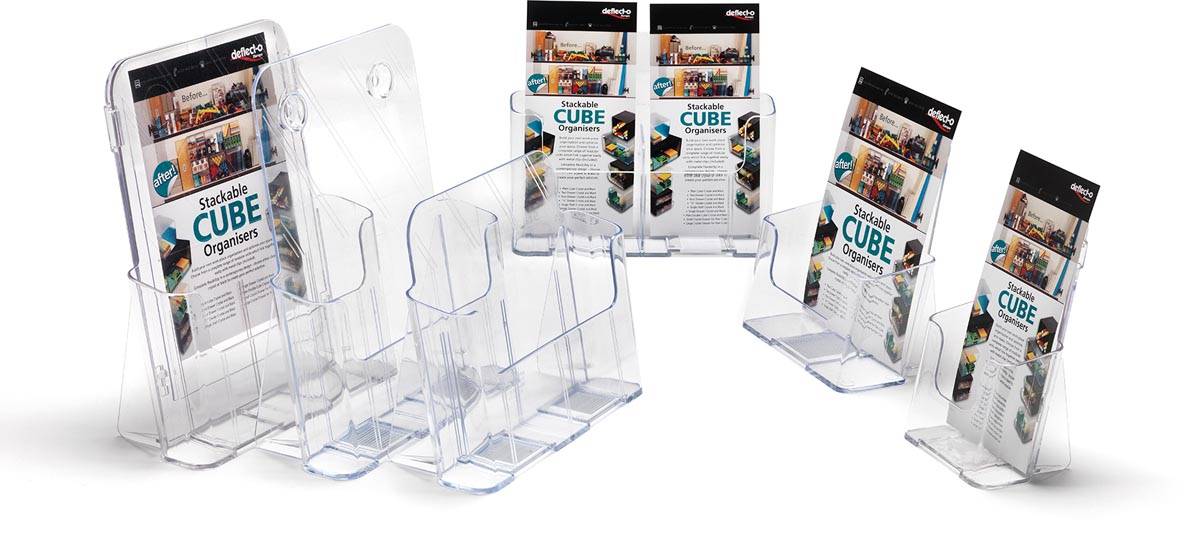 Deflecto folderhouder staand 1/3 A4, 11,5 x 10 x 8,5 cm