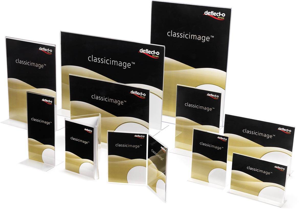 Deflecto folderhouder T-voet portrait, ft A6