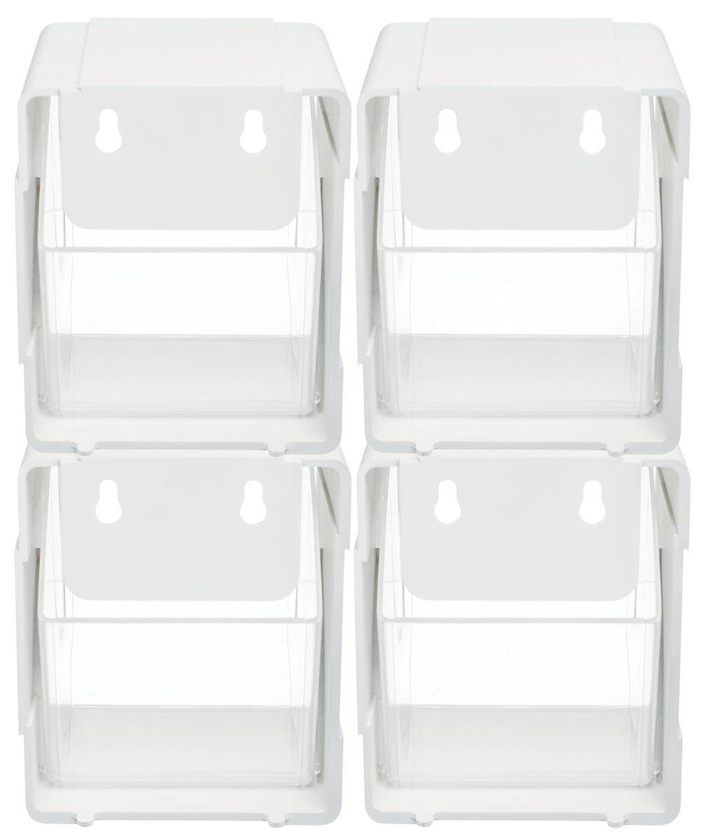 Deflecto sorteer kantelbakje wit, pak met 4 stuks