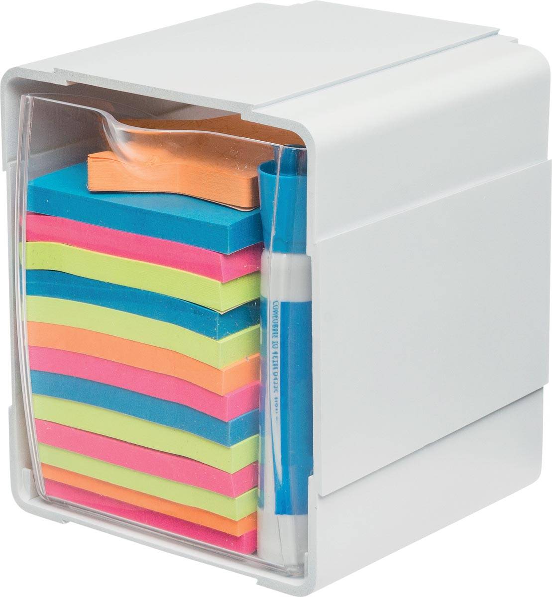 Deflecto sorteer kantelbakje wit, pak met 4 stuks