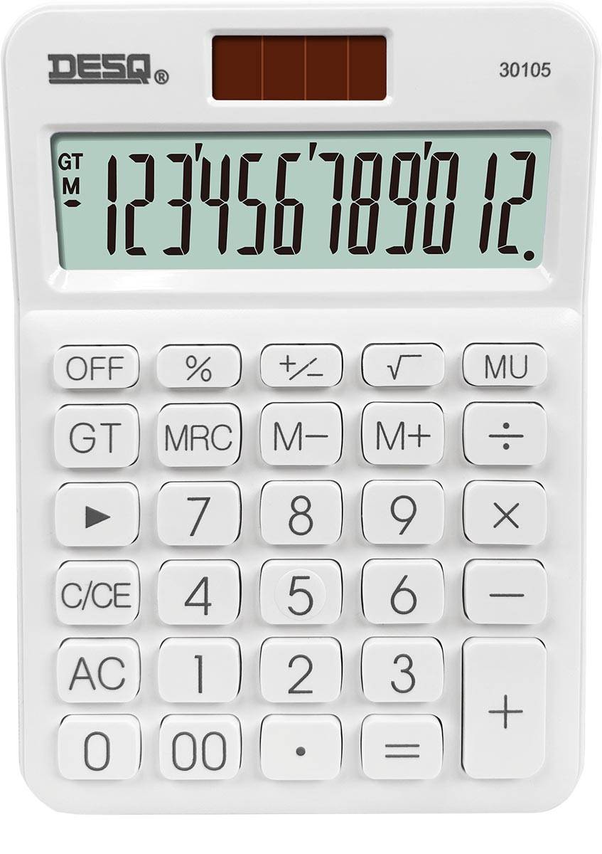 Desq bureaurekenmachine 30105, wit