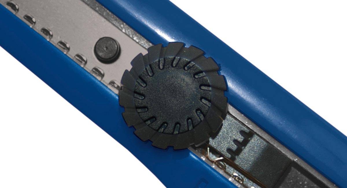 Desq cutter, 18 mm, zilver/blauw