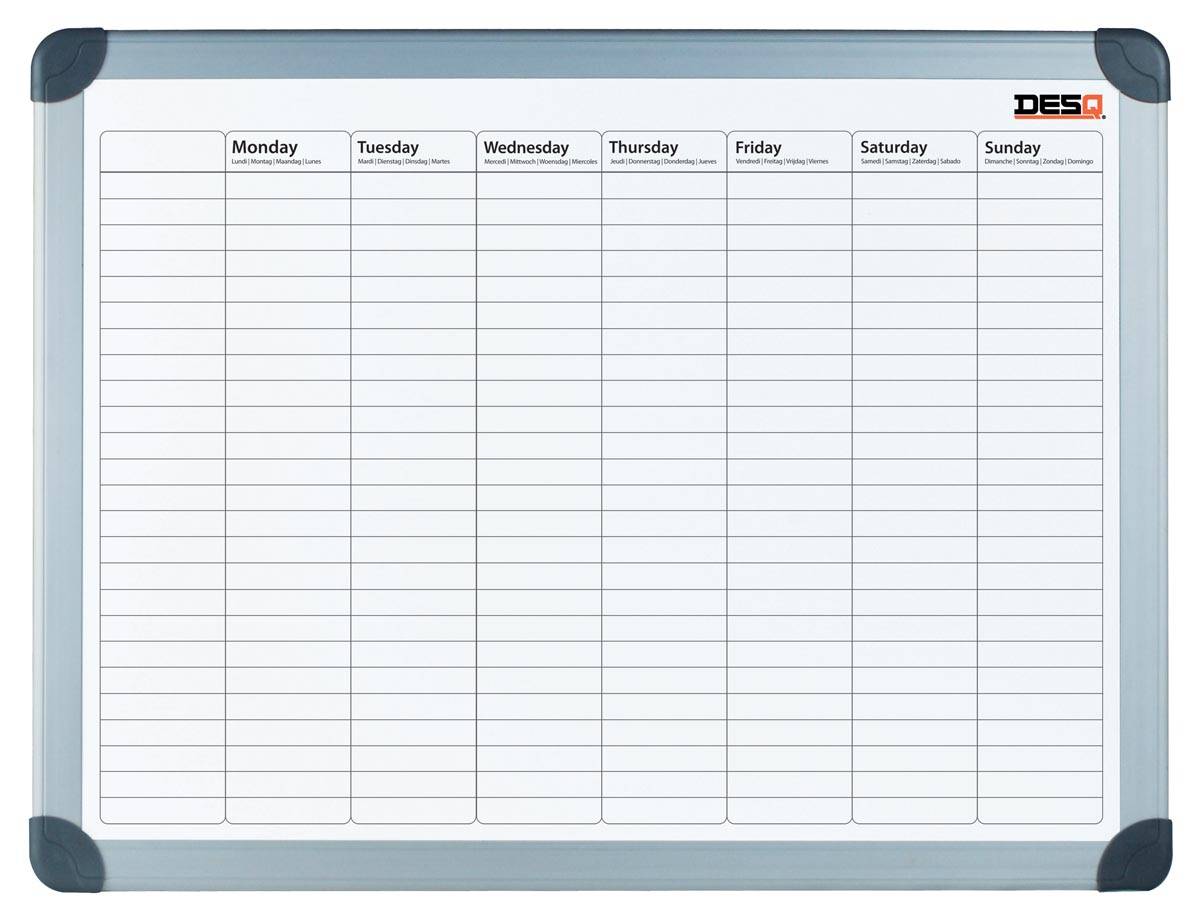 Desq magnetische weekplanner