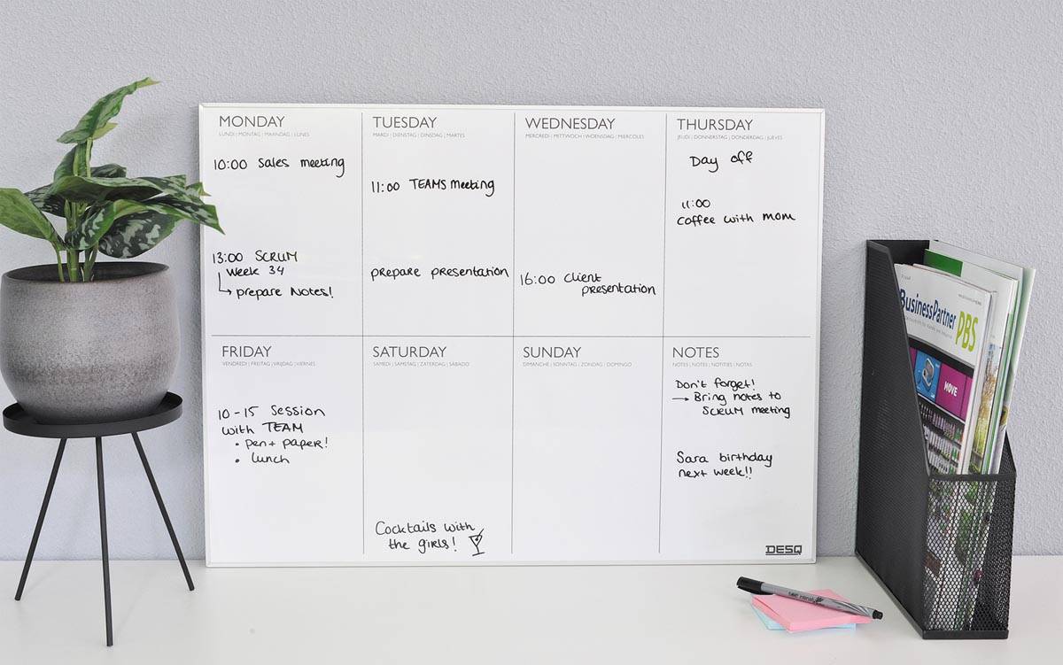 Desq magnetische weekplanner ft 45 X 60 cm
