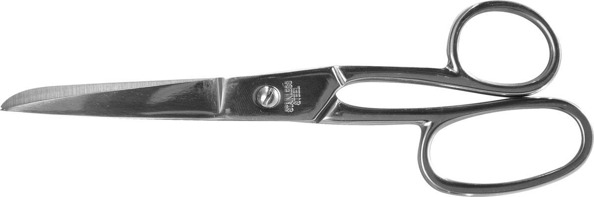 Desq schaar 18 cm, verchroomd, asymmetrische ogen