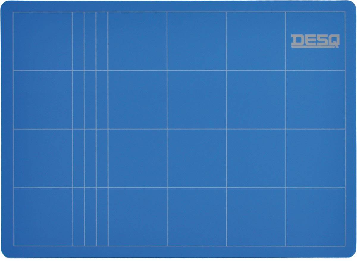 Desq snijmat, 3-laags, blauw, ft 22 x 30 cm