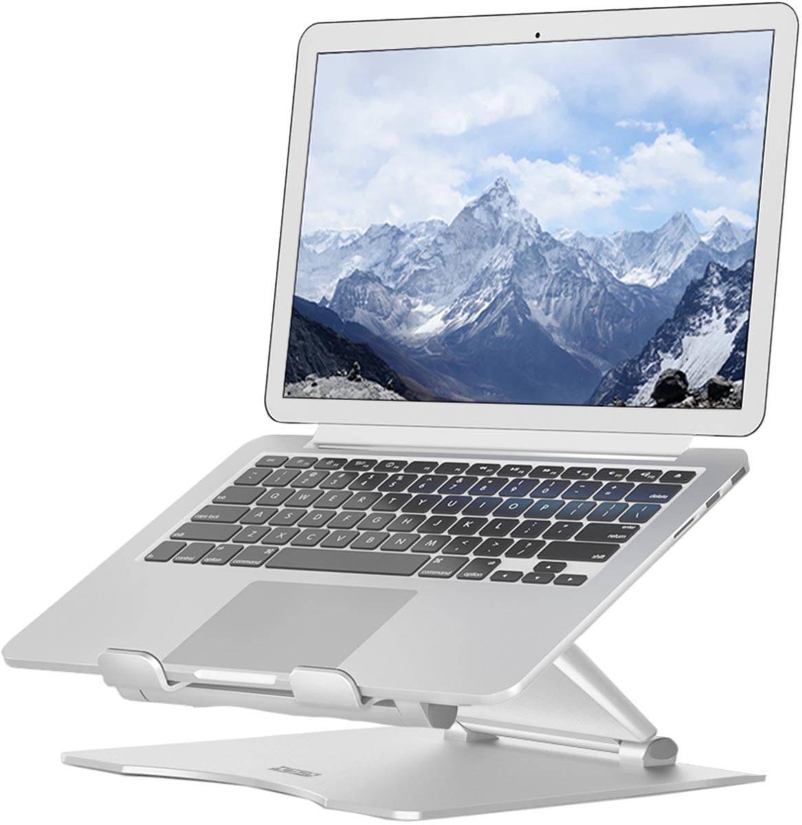Desq telescopische laptopstandaard voor laptops tot 17 inch, zilver