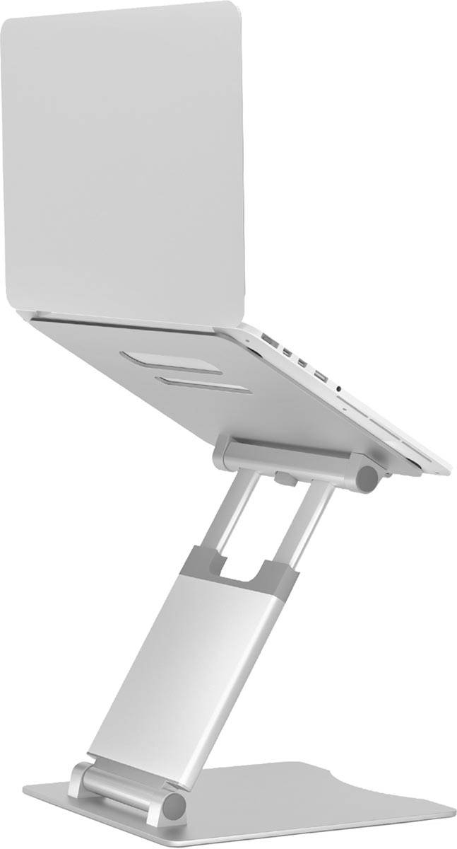 Desq telescopische laptopstandaard voor laptops tot 17 inch, zilver