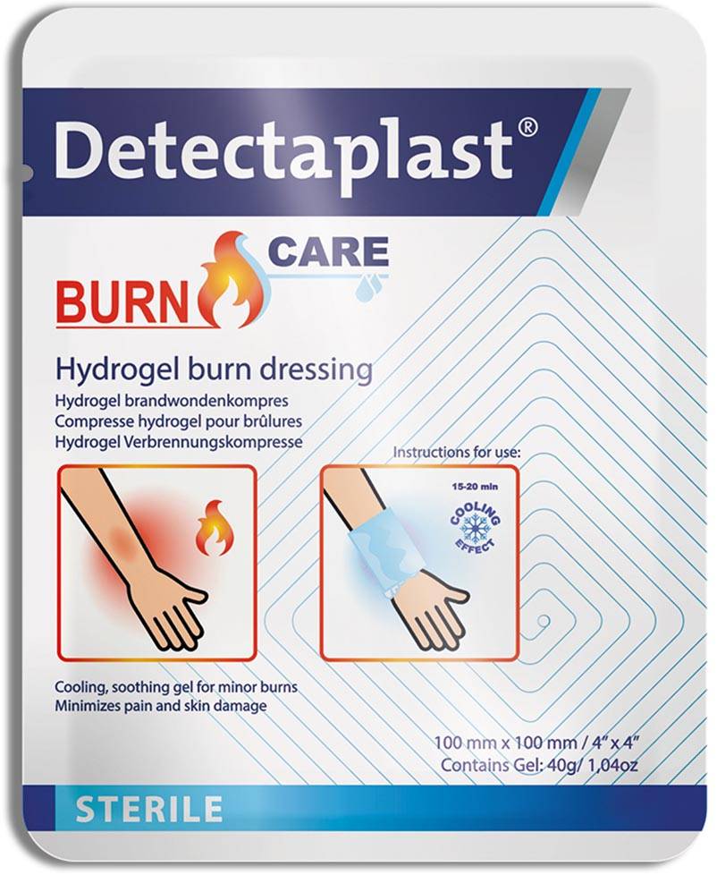 Detectaplast Burn Care hydrogel compres voor brandwonden, ft 10 x 10 cm