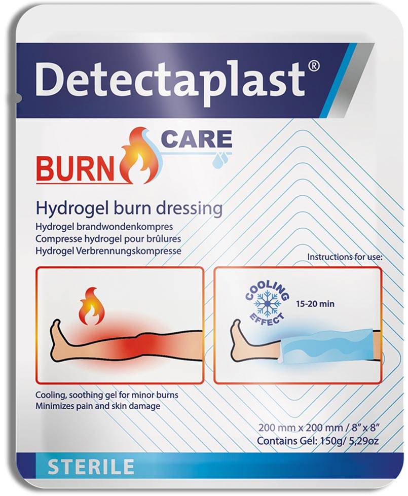 Detectaplast Burn Care hydrogel compres voor brandwonden, ft 20 x 20 cm