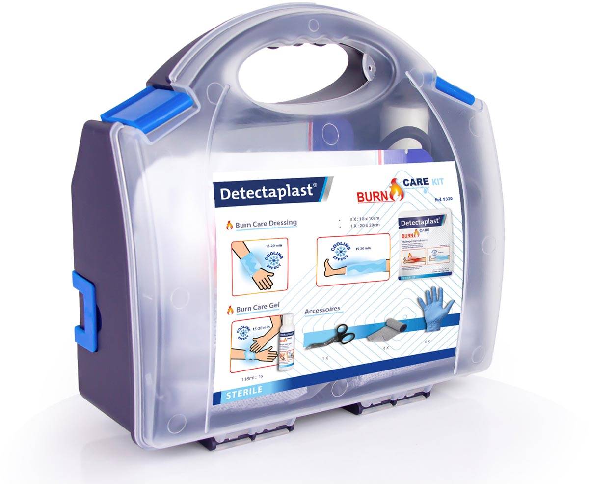 Detectaplast Burn Care Kit, volledig Eerstehulp uitrusting bij brandwonden