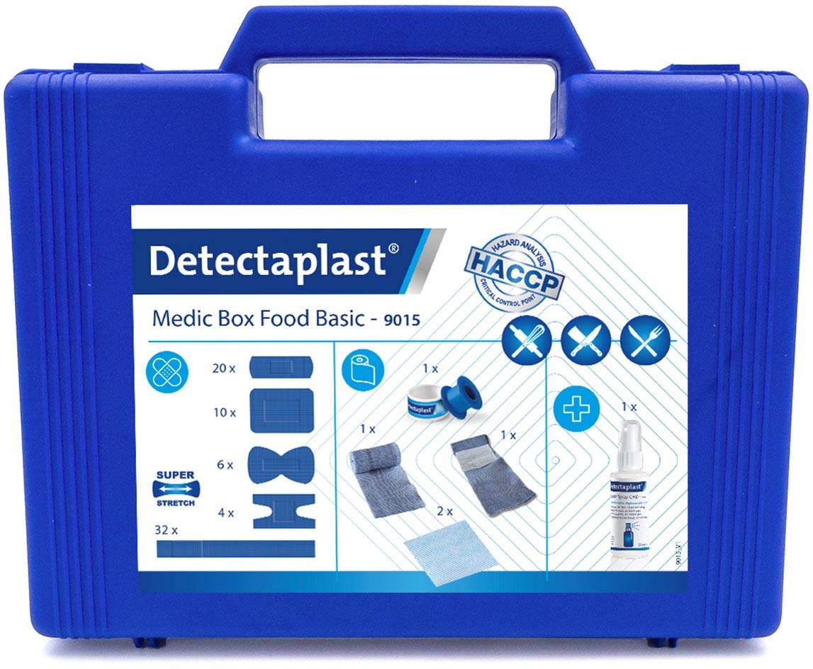 Detectaplast EHBO-koffer Medic Box Food Basic, basiskoffer HACCP