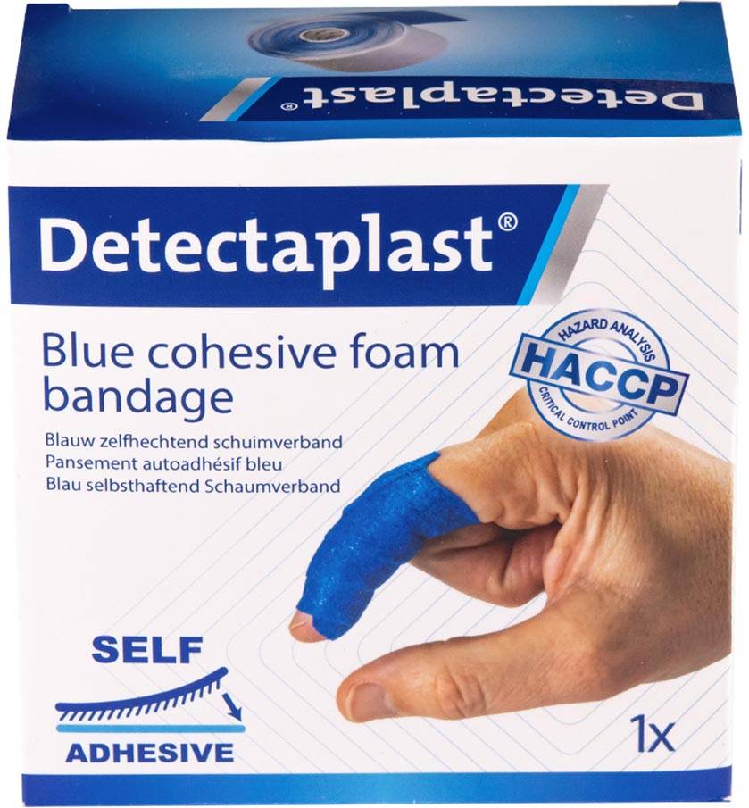 Detectaplast zelfklevend schuimverband, ft 6 cm x 4,5 m, op rol