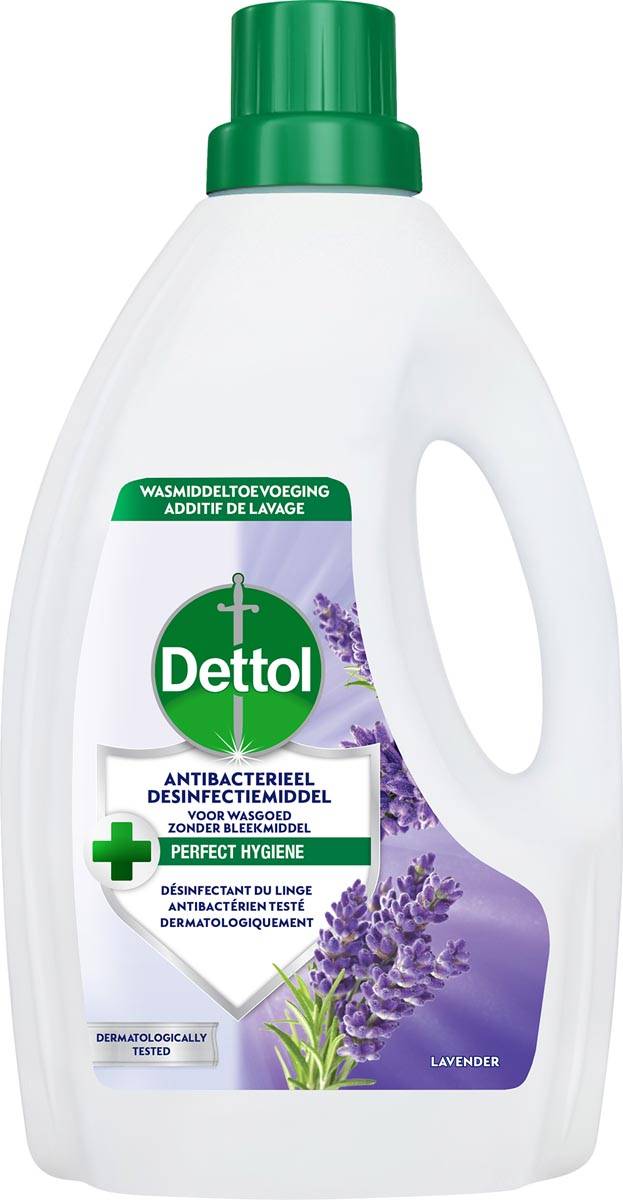 Dettol wasmiddel toevoeging, antibacterieel, lavendel, fles van 1,5 l