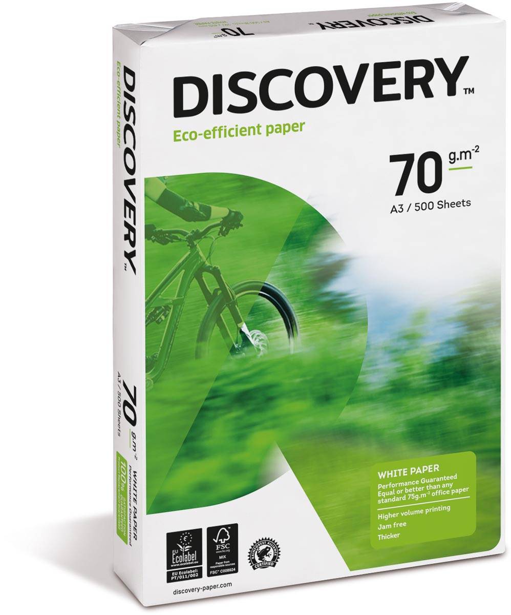 Discovery kopieerpapier ft A3, 70 g, pak van 500 vel