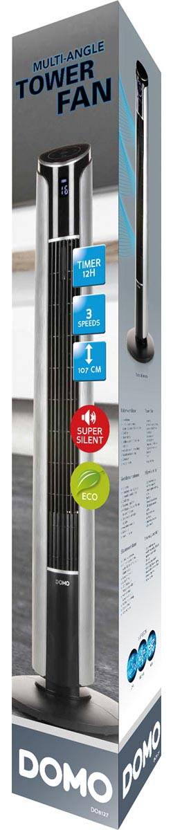 Domo digitale kolomventilator, hoogte 107 cm, multi-angle