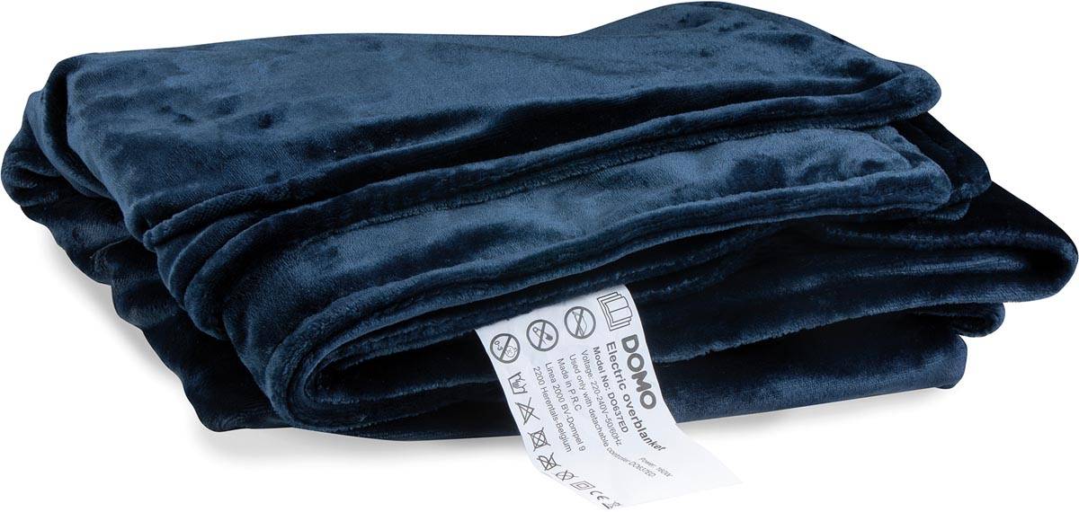 Domo elektrisch deken, donkerblauw
