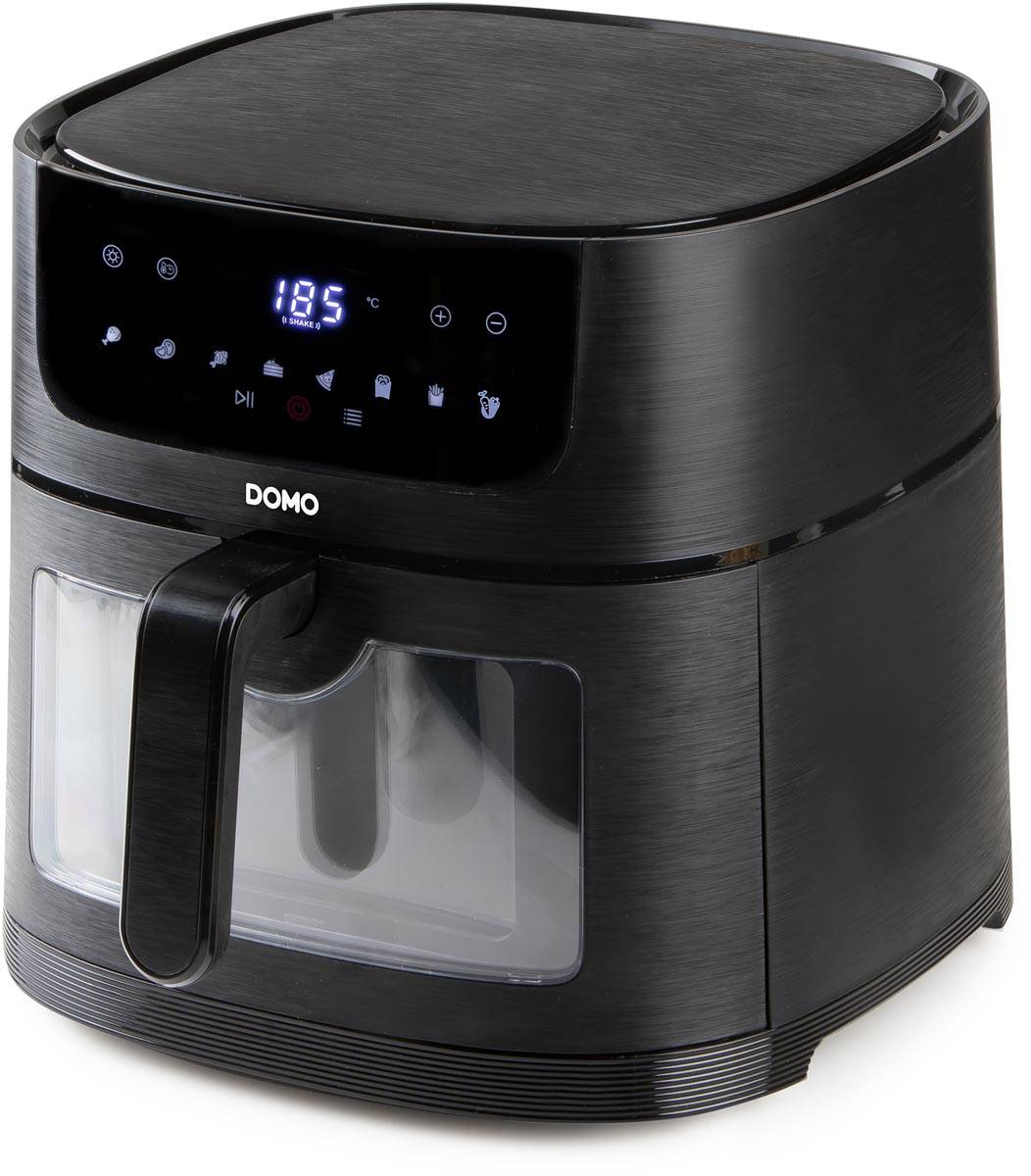 Domo heteluchtfriteuse Deli-Fryer met kijkvenster, 8 l, zwart