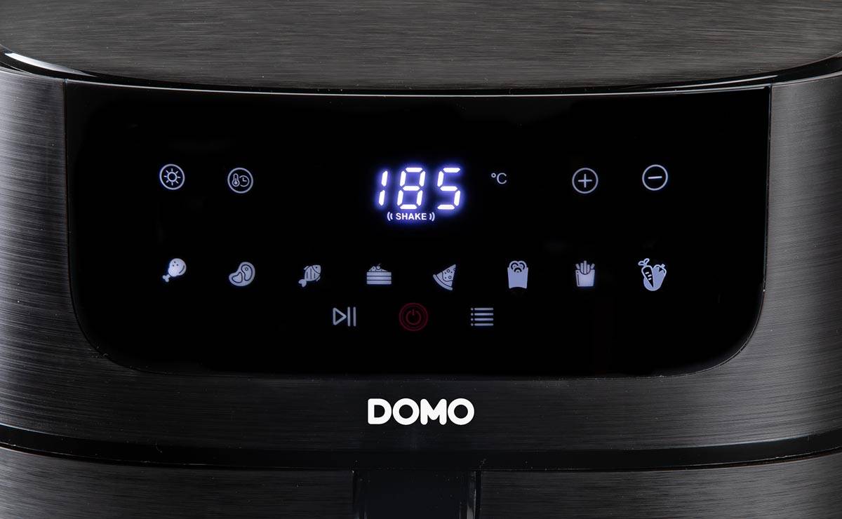 Domo heteluchtfriteuse Deli-Fryer met kijkvenster, 8 l, zwart