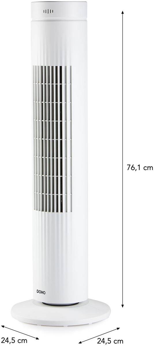 Domo kolomventilator, hoogte 76 cm, wit