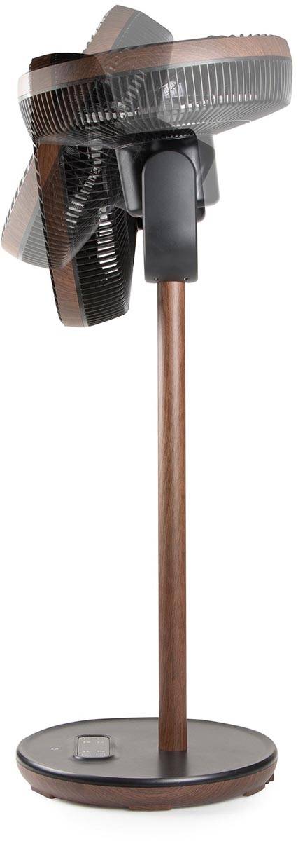 Domo statiefventilator Wood Style, super stil, diameter 33 cm