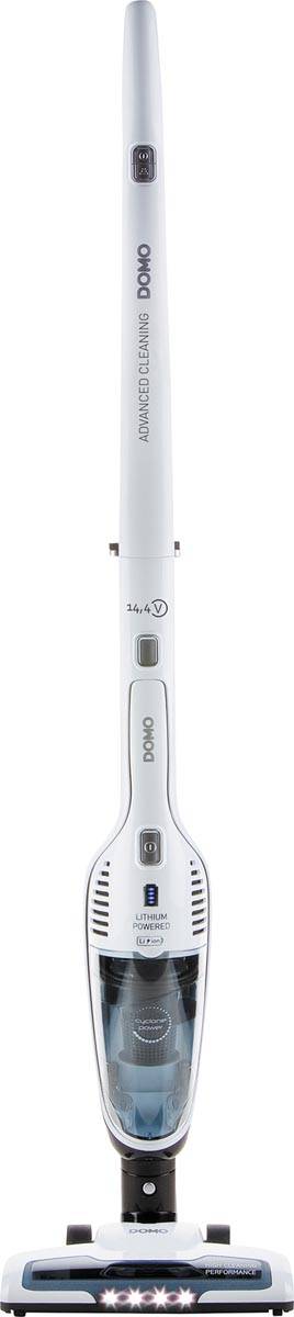 Domo steelstofzuiger 2 in 1 met oplaadbare batterij, 14,4 V, wit