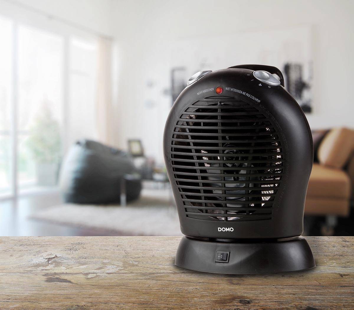 Domo warmeluchtblazer IP21, zwart