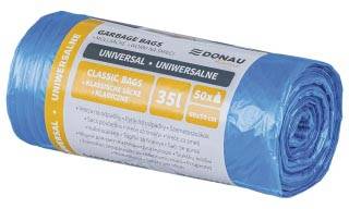 DONAU HOME vuilniszak, 8,5 micron, ft 60 x 50 cm, 35 liter, blauw, pak van 50 stuks