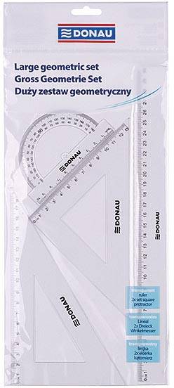 DONAU tekenset geometric, 4-delig
