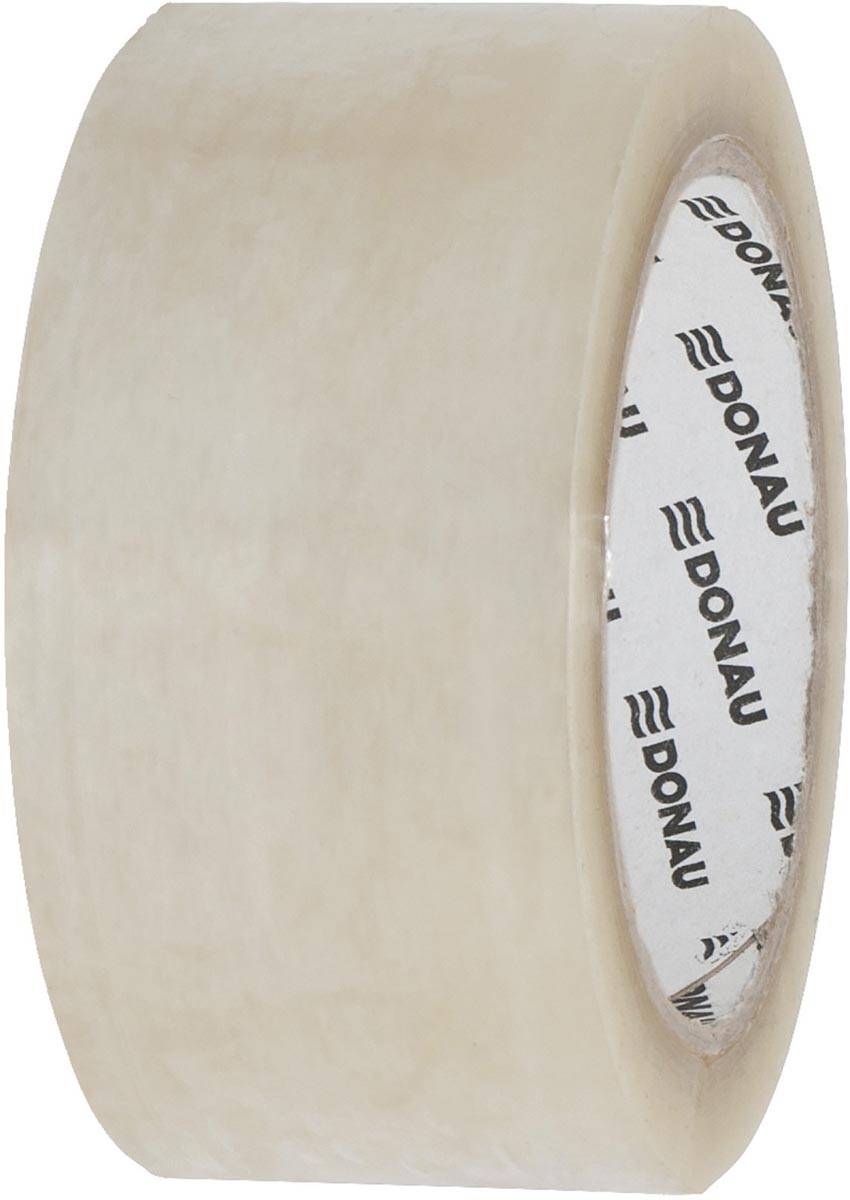 DONAU verpakkingsplakband Hot-Melt, 50 micron, 48 x 66 m, transparant