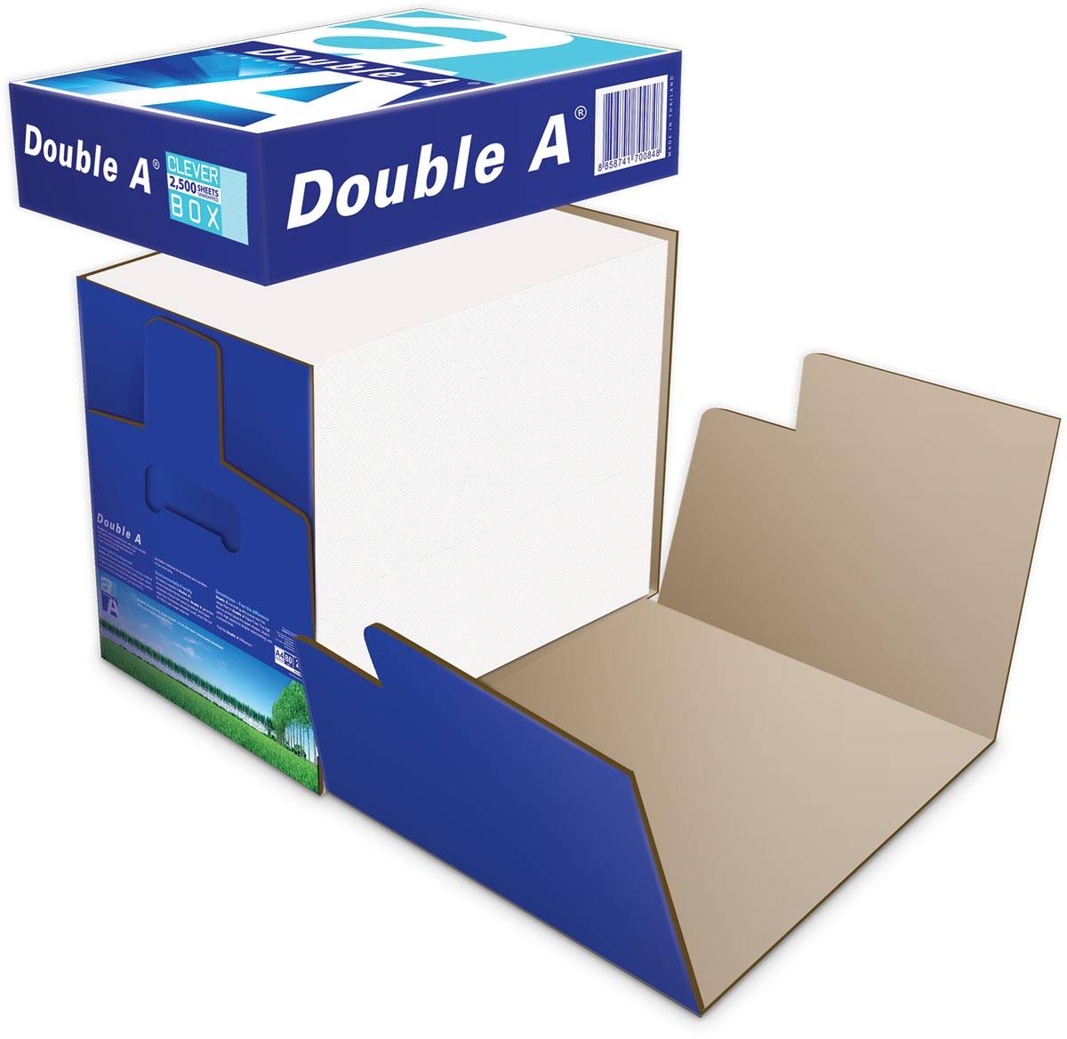 Double A Premium printpapier ft A4, 80 g, doos van 2500 vel