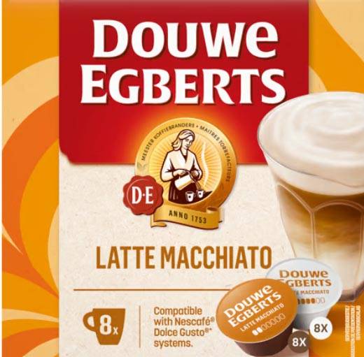 Douwe Egberts Dolce Gusto koffiecapsules Latte Macchiato, pak van 8 stuks