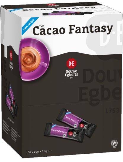 Douwe Egberts instant stick, Cacao fantasy, 20 g, doos van 100 stuks