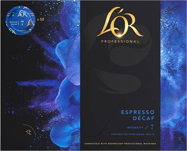Douwe Egberts L'or professional discs Intensity 7, Espresso Décaf, pak van 50 discs